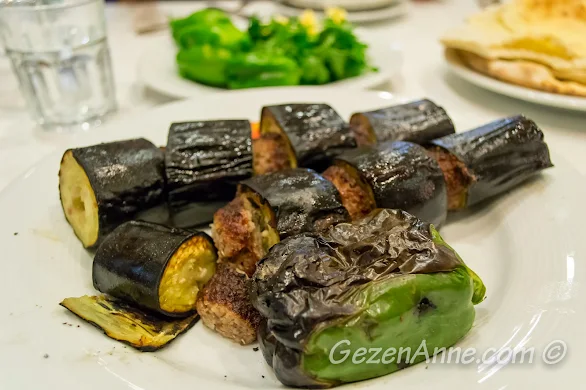 İmam Çağdaş'ta yediğimiz patlıcan kebabı, Gaziantep