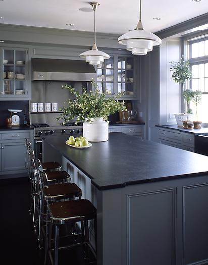 Knight Moves: Blue Kitchen Cabinets