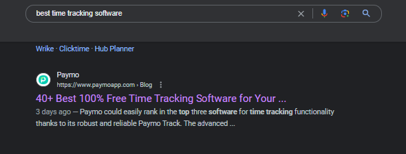 Best time tracking category pages