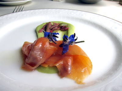 Lunch on board the Hiram Bingham luxury train to Machu Picchu in Peru