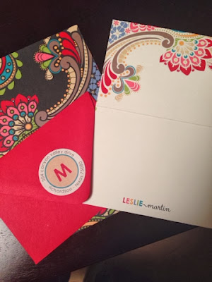 paisley stationery, Erin Condren folded greeting card