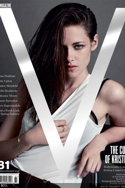 Kristen Stewart looks hot and super sexy as she poses for the cover of magazine V for their Janauary 2013 issue.