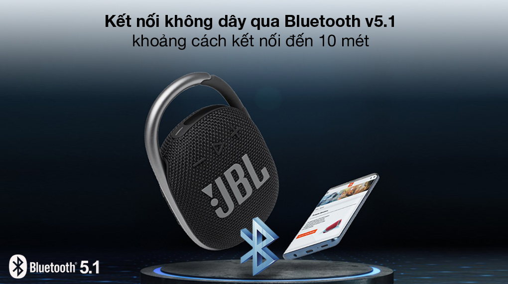 Kết nối bluetooth - Loa Bluetooth JBL Clip 4