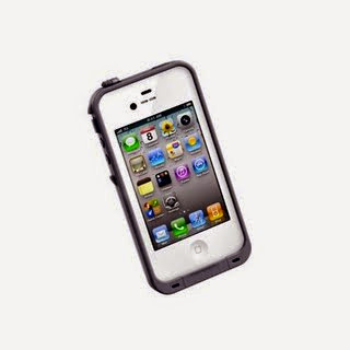LifeProof Case for iPhone 4/4S- Retail Packaging - White/Grey