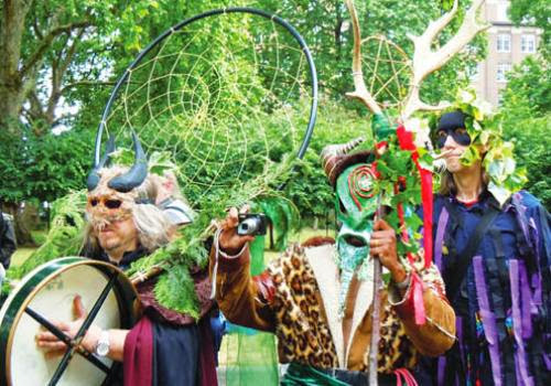 Pagans Parade Through Holborn And Celebrate Spring