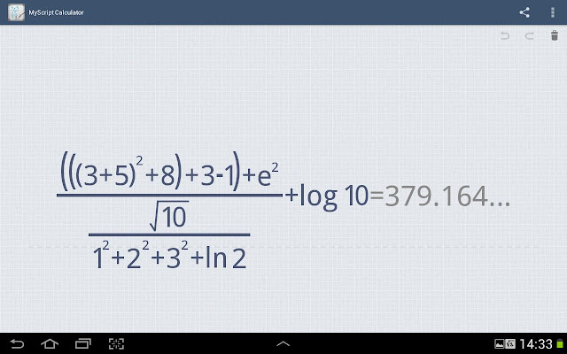 #MyScript©計算機：以手寫方式來解數學方程式 (Android App) 6