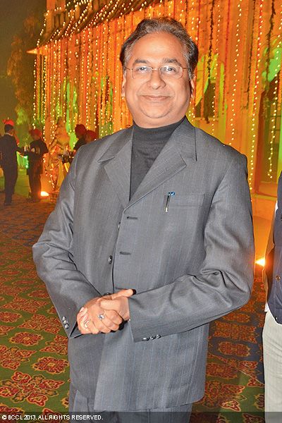 Neeraj Bora during the wedding ceremony of Komal and Mayank Chowdhury, held in Lucknow. 