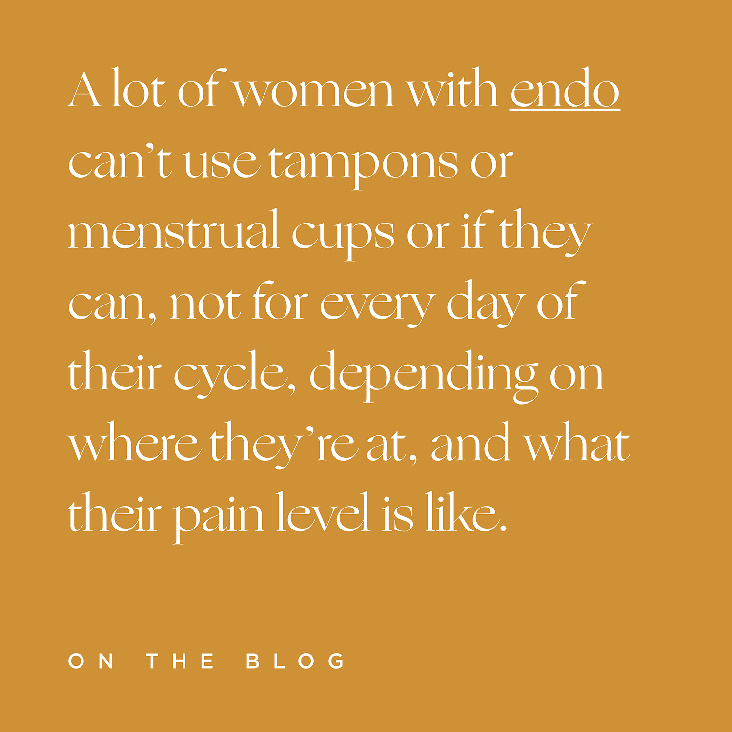 Endometriosis and the role of period underwear