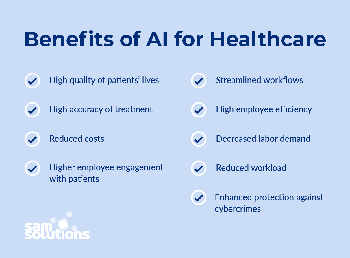Healthcare in AI benefits