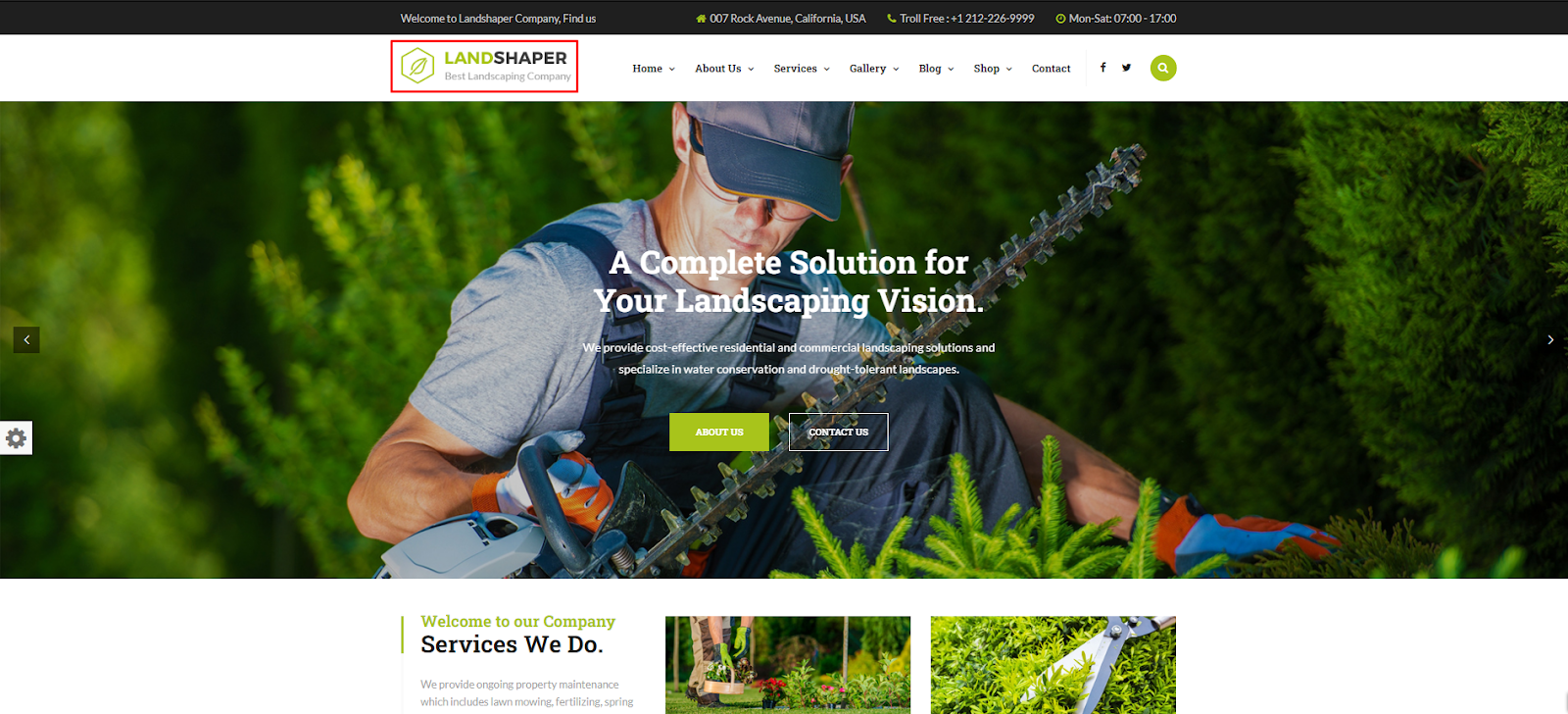 The Landshaper - Gardening and Landscape WordPress Theme