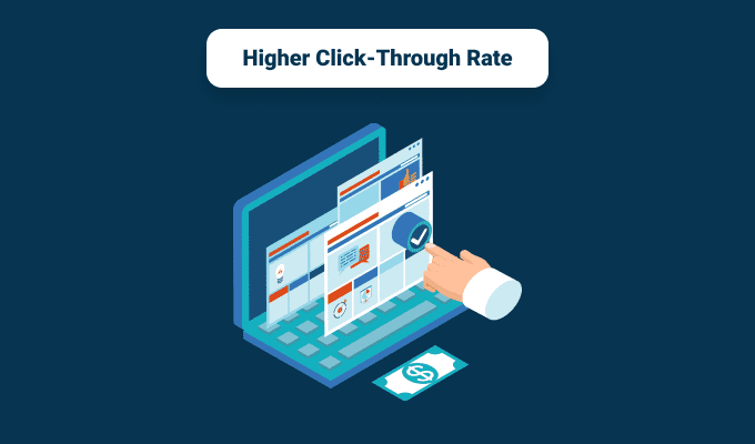 Higher Click-Through Rate