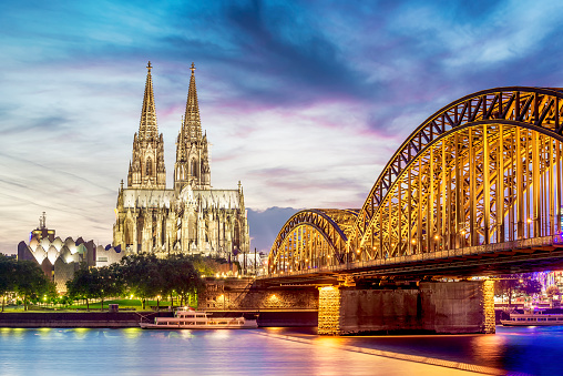 Vue sur la cathédrale de Cologne en Allemagne