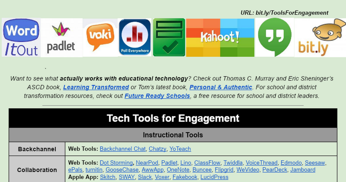 Tech Tools for Engagement