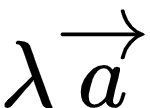 {"font":{"family":"Arial","size":10,"color":"#000000"},"code":"$\\lambda\\overrightarrow{a}$","id":"13-0","type":"$","ts":1604487367275,"cs":"IWew1CRF2XB5M5+kxYhIdA==","size":{"width":24,"height":17}}