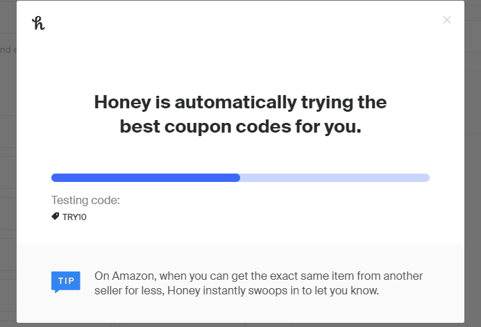 Honey App is reviewing all coupon codes available.