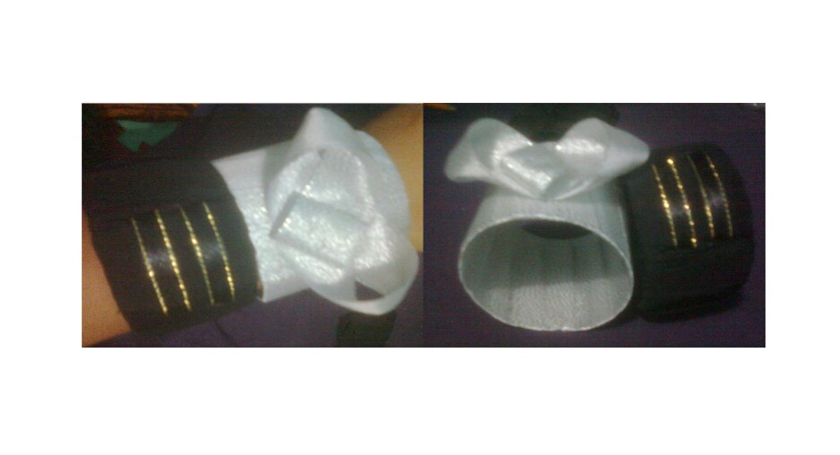 My favorite recycled bangles made of plastic bottles.