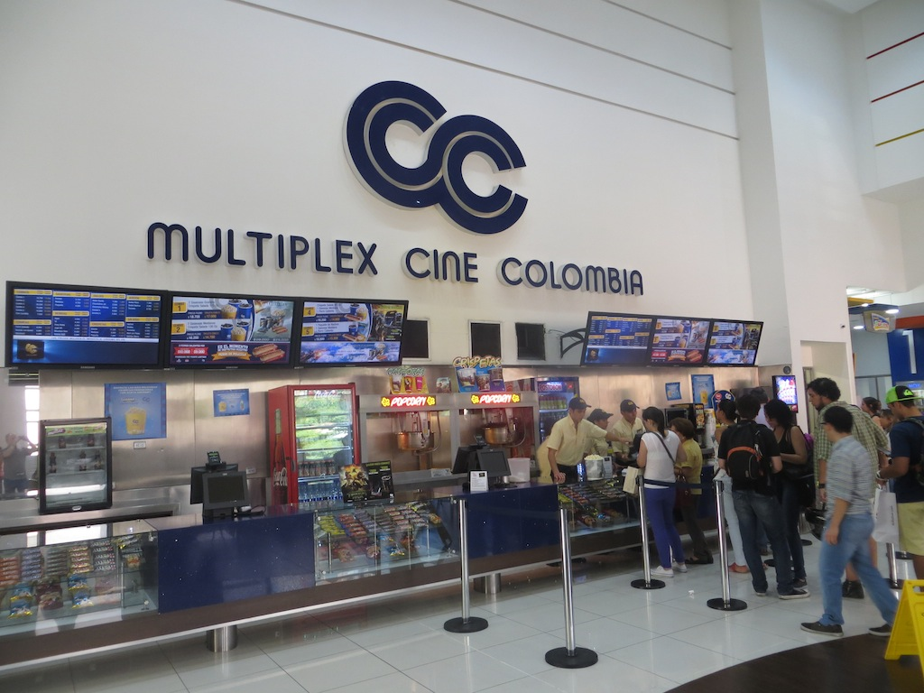 Cine Colombia movie theater in Medellin