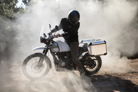 Biker Bursting the Motercycle Tire