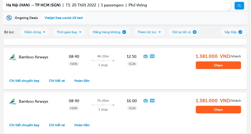 Sự tiện lợi khi đặt vé máy bay Bamboo Airways trên Traveloka bạn nên biết