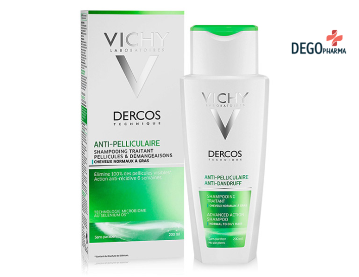  Dầu gội đầu trị nấm da đầu Vichy Dercos Anti Dandruff