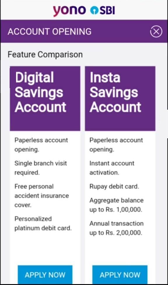 SBI Insta Savings Digital Account क्या है और Online कैसे Open करें? sbi online account opening zero balance