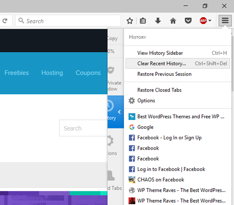 como limpar o cache do WordPress firefox parte 2