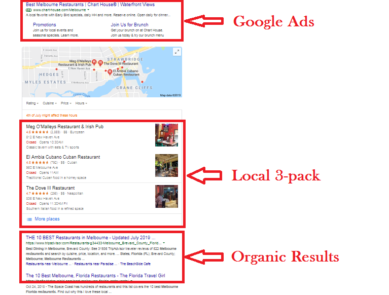 google local 3 pack