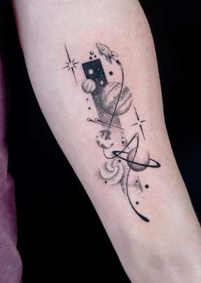 Space Star Tattoo