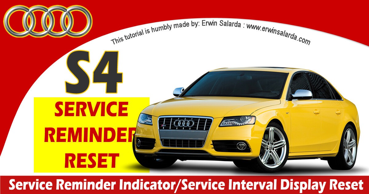 HOW TO RESET: Audi S4 Oil Service Interval Due