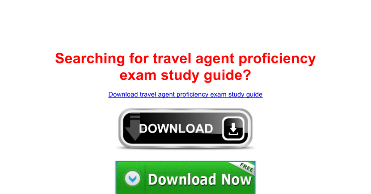 travel agent exam