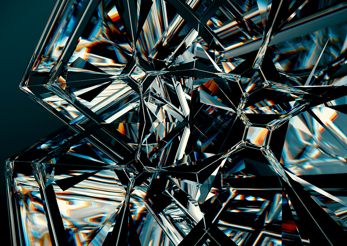 abstract cinema4d geometric glass organic redshift shapes