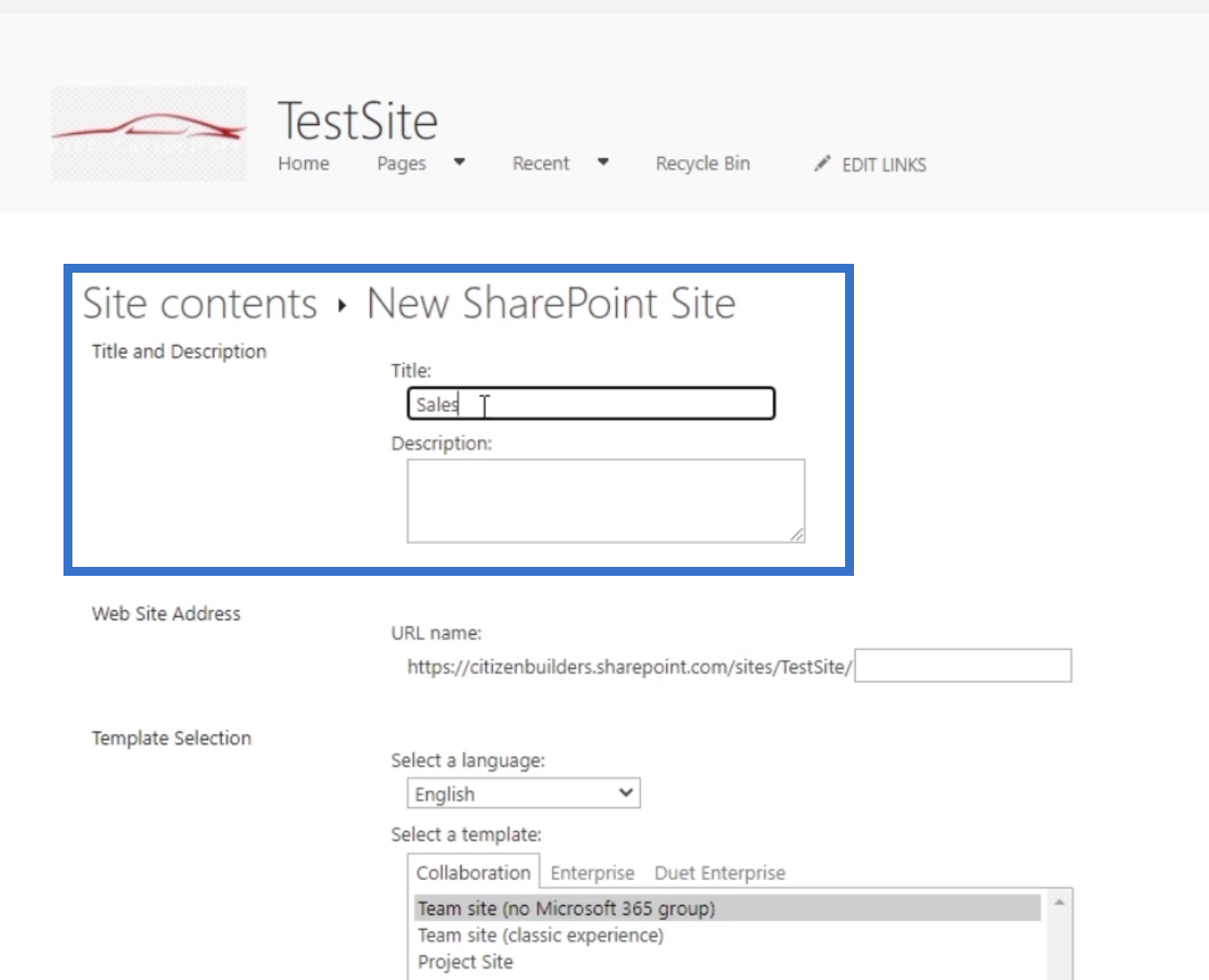 SharePoint subsite