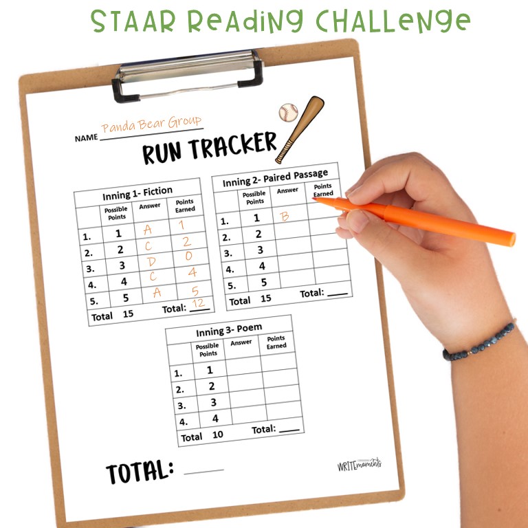STAAR reading challenge