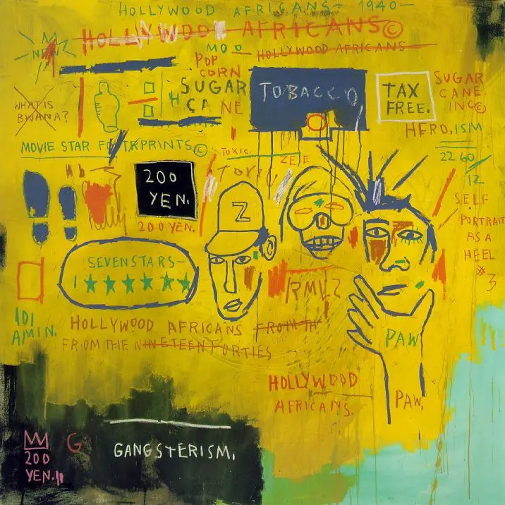 Jean-Michel Basquiat, “Hollywood Africans” 1983