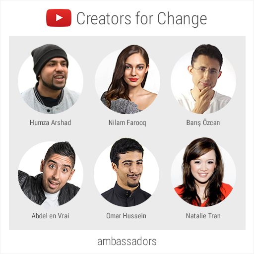 Photos of YouTube creators