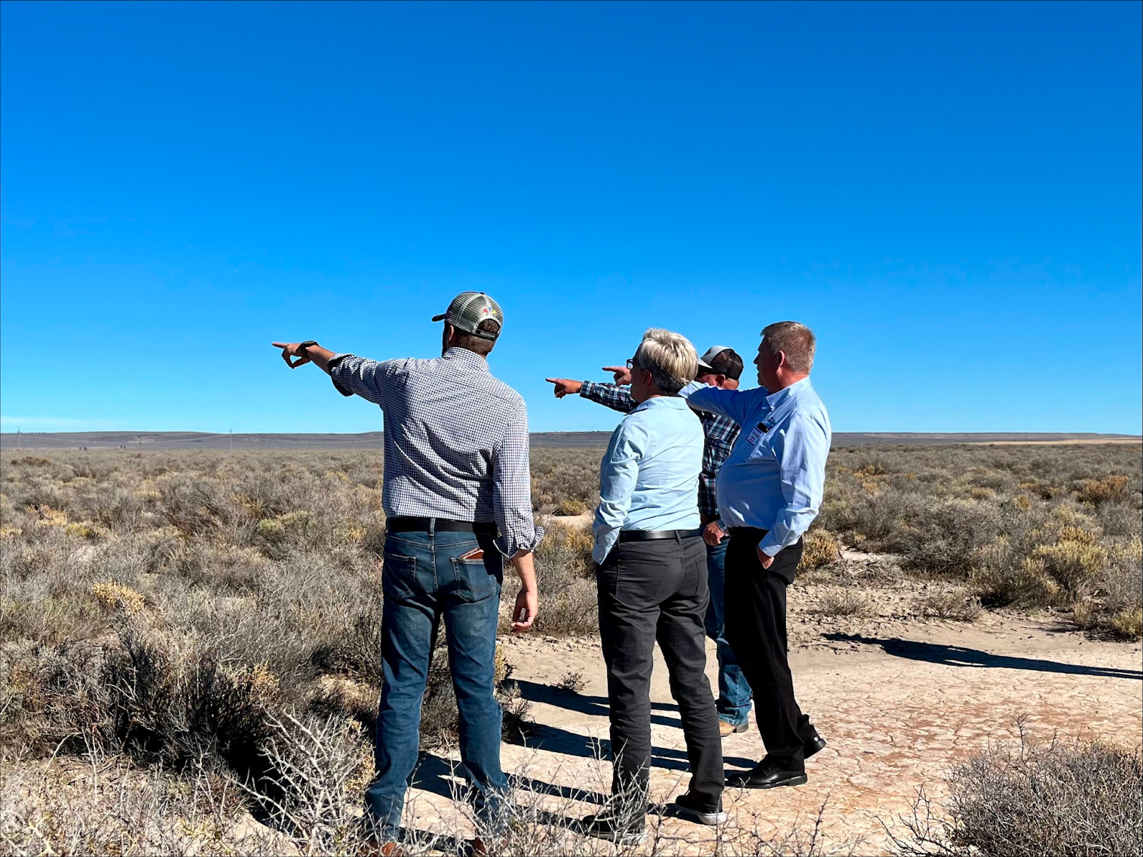 In Lake County, Tina visits Christmas Valley to discuss economic development and renewable energy with local leaders.