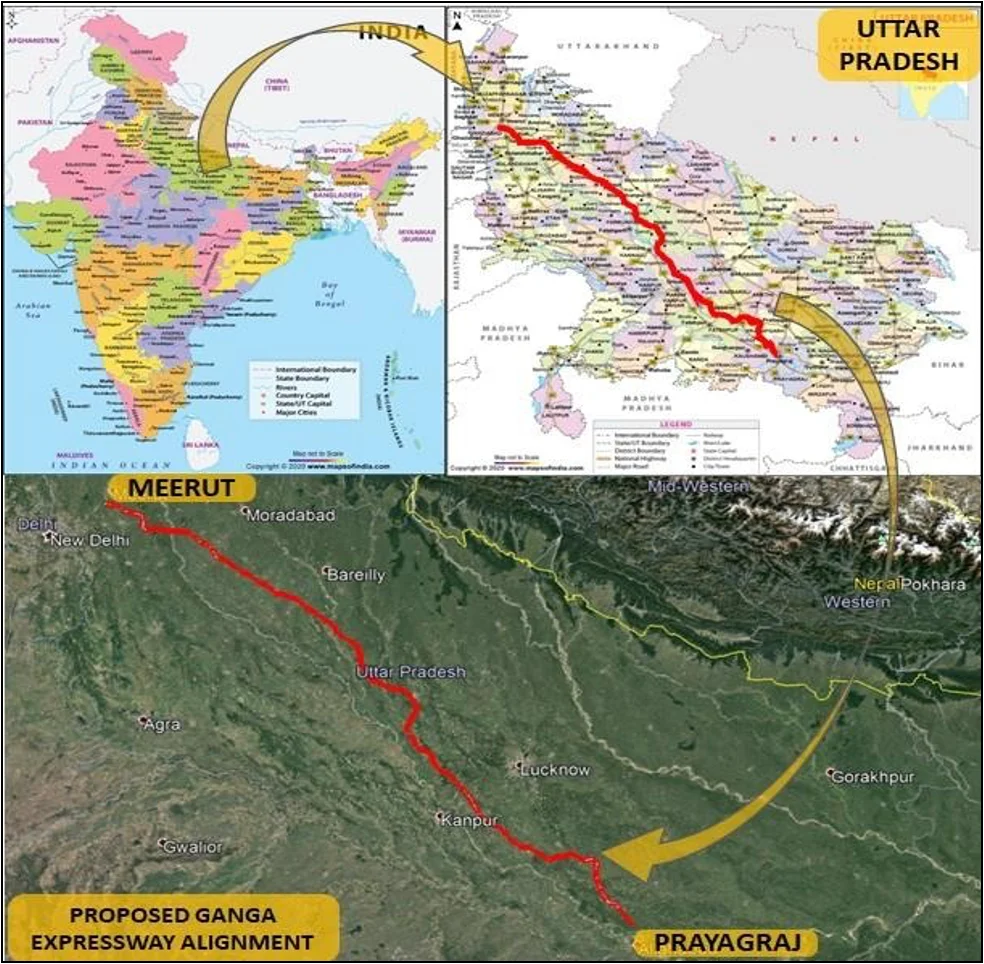 Ganga Expressway Route