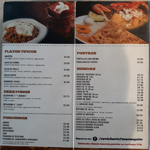 Opiniones de Cevichería Siete Mares en Quito - Restaurante