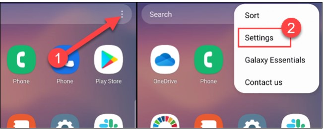 How to hide apps on samsung