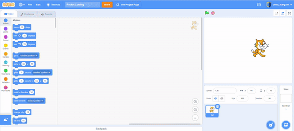Scratch tutorial add a space backdrop