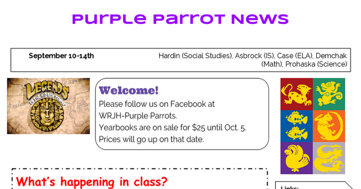 9/10-14- Purple Parrots 