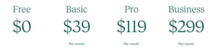 Teachable pricing - billed monthly