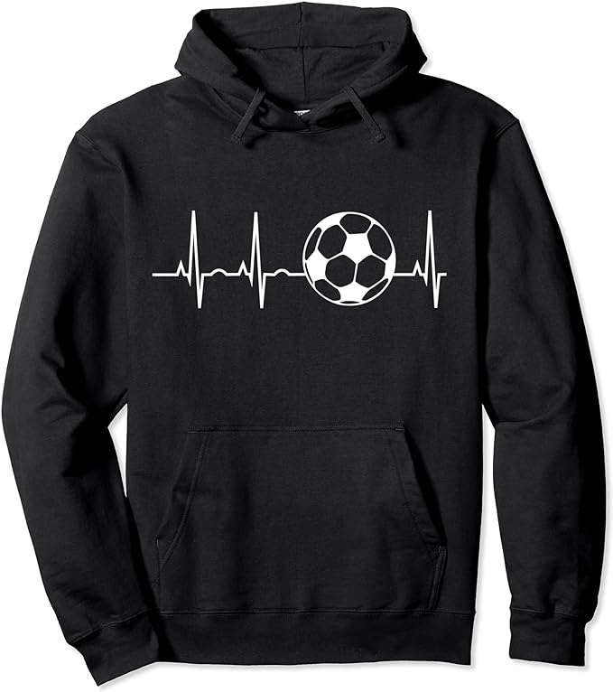soccer heartbeat hoodie