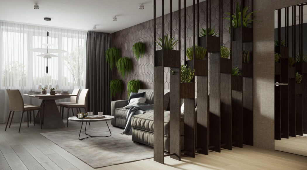 trik apartemen, partisi ruangan