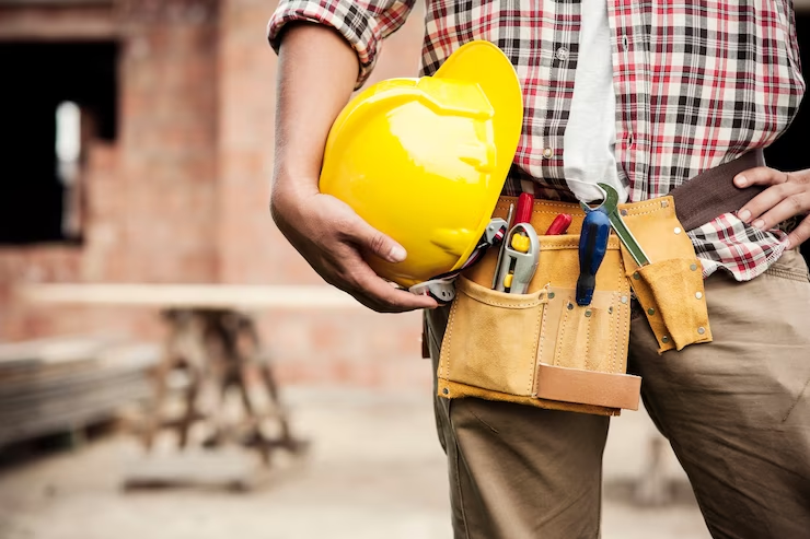 a man with hard hat