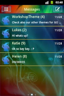 Download GO SMS Pro Theme Smoke Fire apk