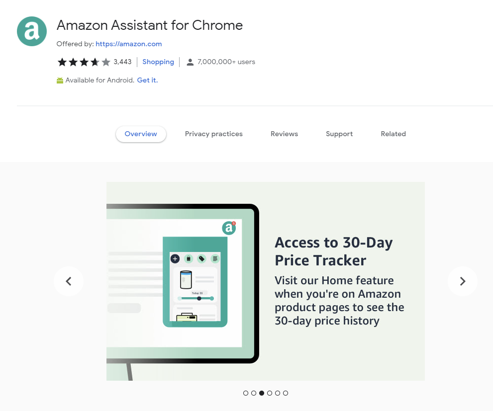 amazon assistant for chrome