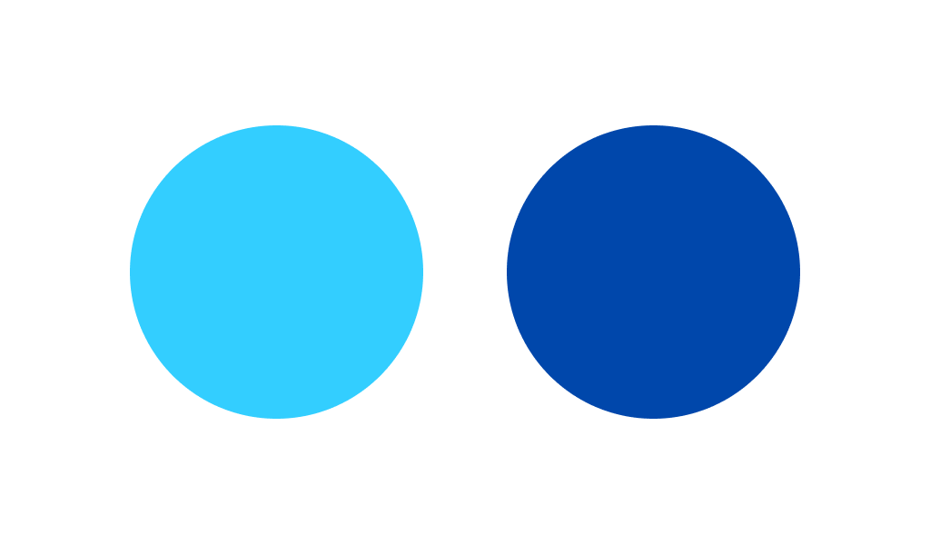 Blau und Kobalt