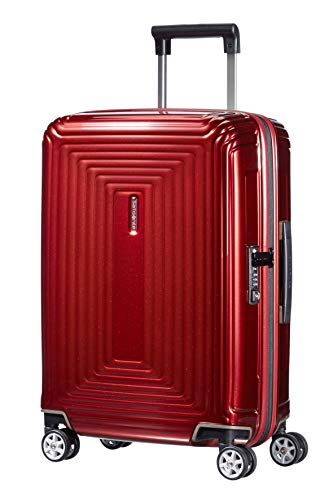 Samsonite Neopulse - Spinner S (Width: 20 cm) Hand Luggage, 55 cm, 38 L, Red (Metallic Red)