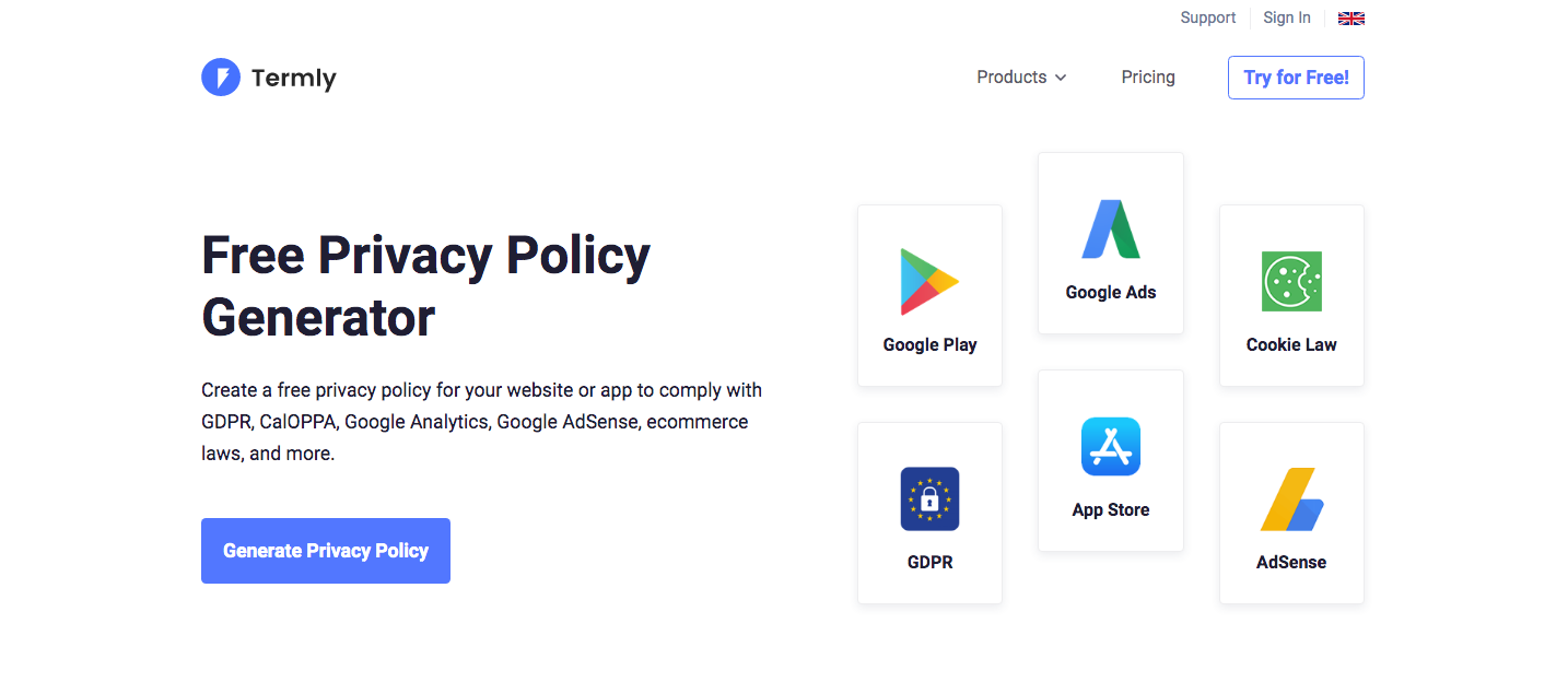 Free Privacy Policy Generator - Free Privacy Policy